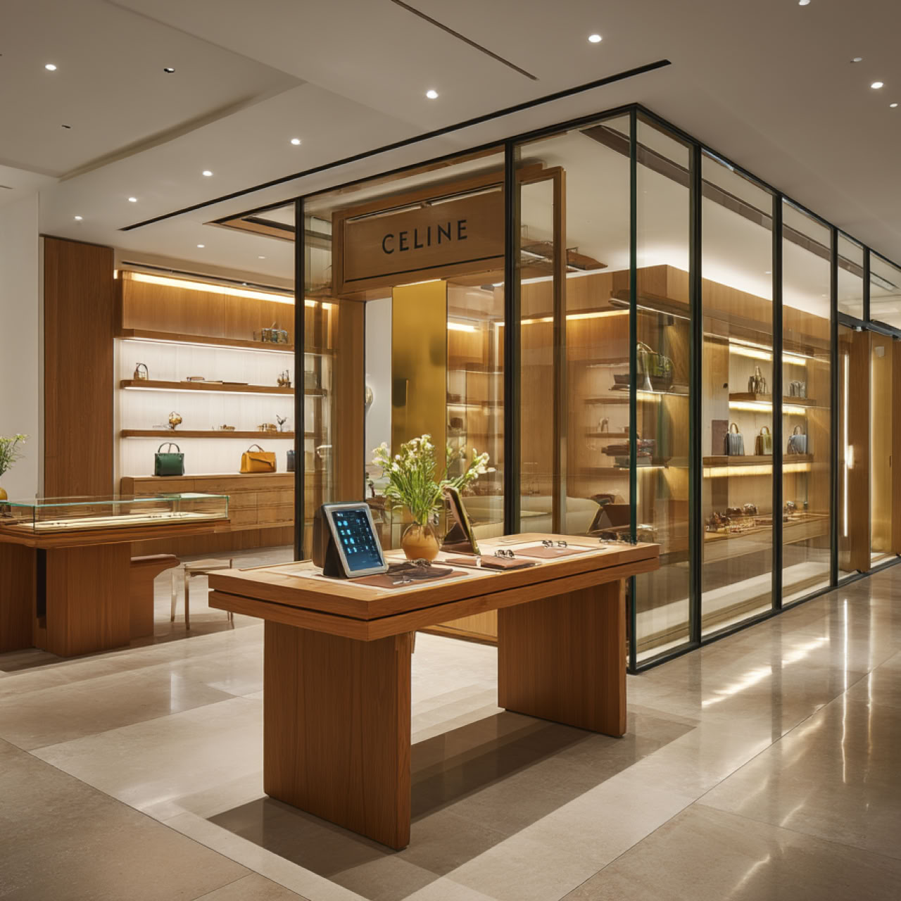 Amenagement magasin celine